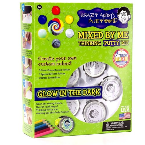 Mixed By Me Kit Glow in the Dark Crazy Aron's Thinking Putty