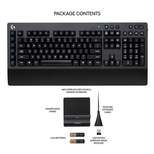 Logitech G613 WIRELESS MECHANICAL GAMING KEYBOARD