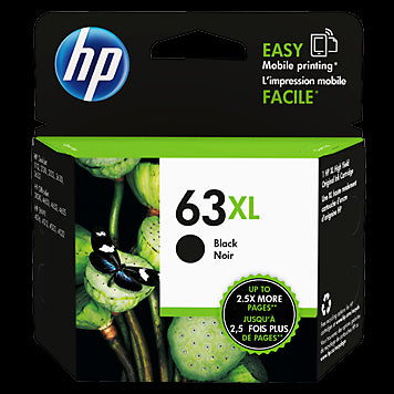 HP 63XL BLACK INK CARTRIDGE F6U64AA