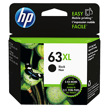 HP 63XL BLACK INK CARTRIDGE F6U64AA