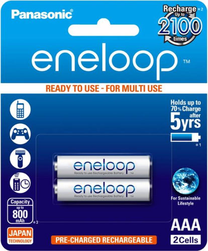 PANASONIC ENELOOP 2PCS AAA CLAMSHELL