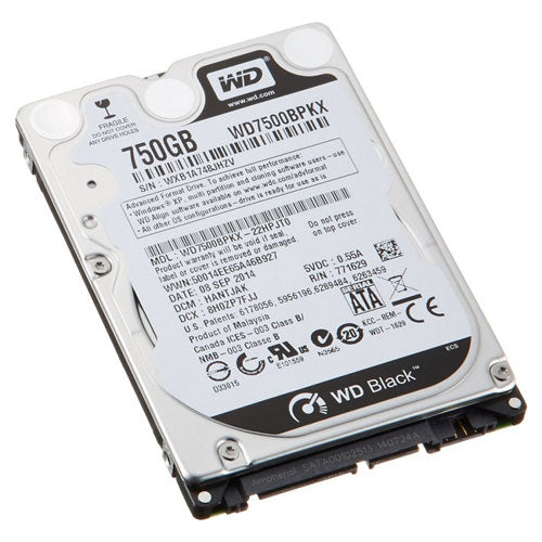 Western Digital 2.5" Int HDD 750GB (Black)