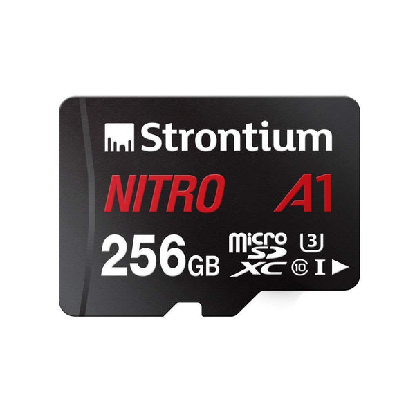 STRONTIUM 256GB Nitro A1 100 mb/s Card, U3 for 4K video