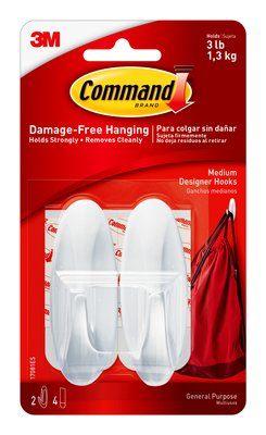 3M Combo (3M Command Medium wire Hook, 3M command Designer Medium Hook, 3M command Medium Hook)