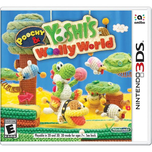 3DS POOCHY & YOSHI'S WOOLLY WORLD W/AMIIBO