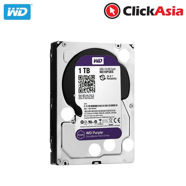 Western Digital 3.5" Int HDD 1TB (PURPLE)*