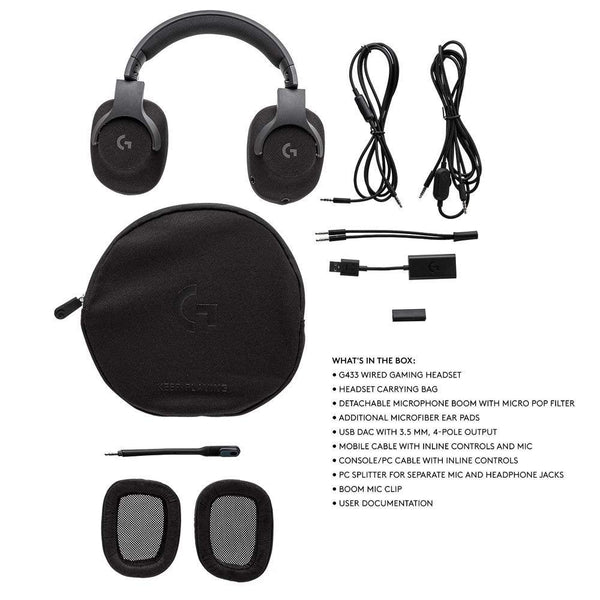 LOGITECH G433 7.1 Wired Surround Gaming Headset