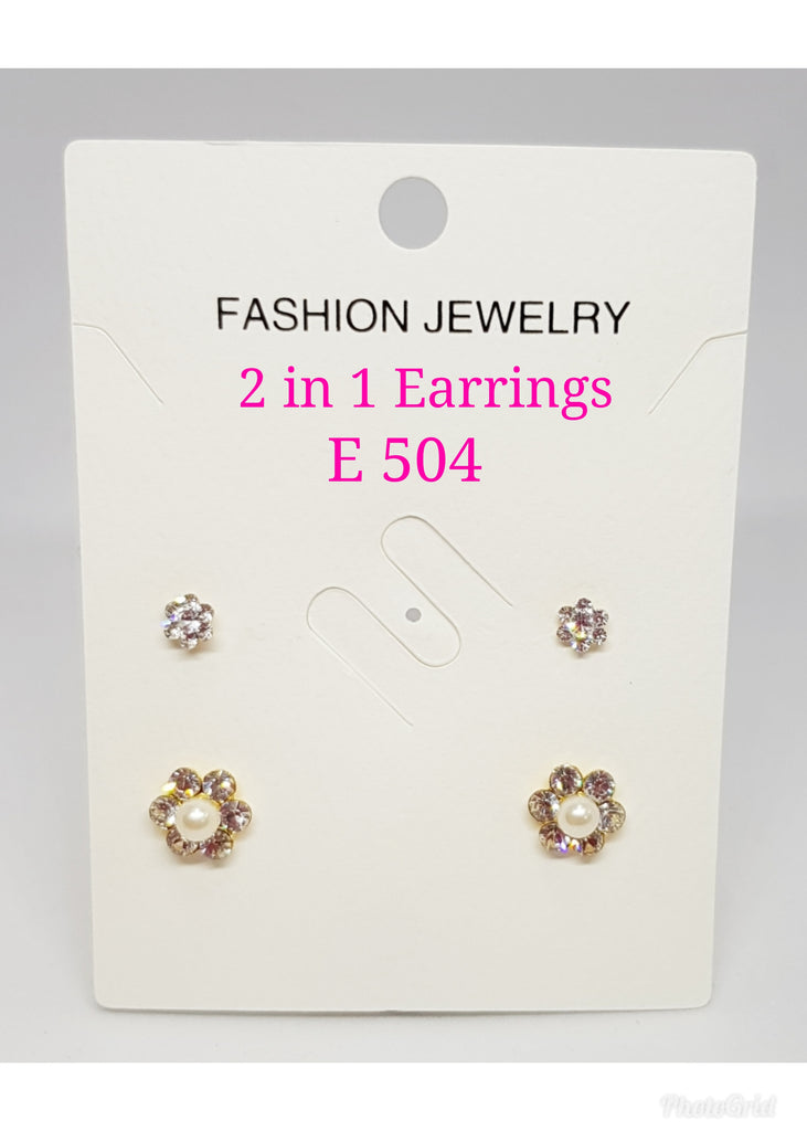 2 in 1 Earrings - E 504