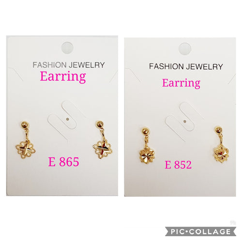 2 in 1 dangling earrings- E 865/E 852