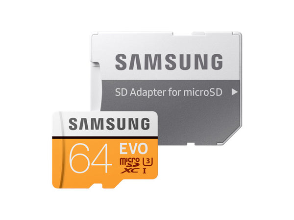 SAMSUNG 64GB EVO 2 microSD 100MBs W APT