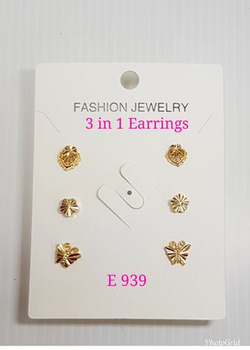 3 in 1 Earrings - E 939