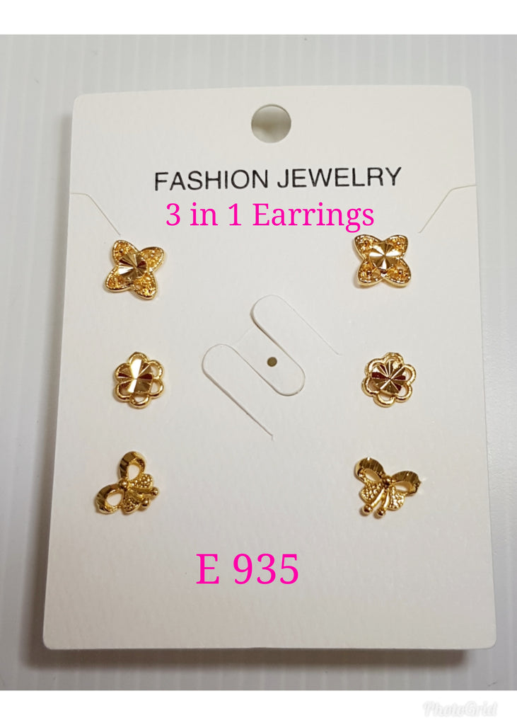 3 in 1 Earrings - E 935