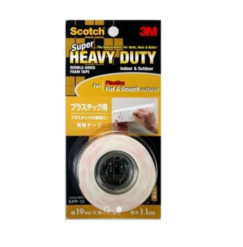 3M BOOK TAPE 3" X 15YD, 3M FOR PLASTIC FLAT & SMOOTH SURFACES WHITE 19MM X 1.5M X 1.1MM