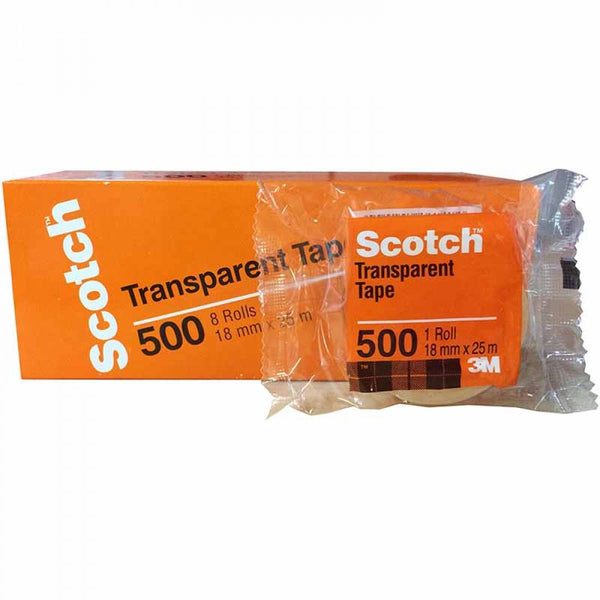 3M UTILITY TRANSPARENT TAPE 18MM X 25M, 3M CLEAR MOUNTING SQUARES 25.4MM X 25.4MM