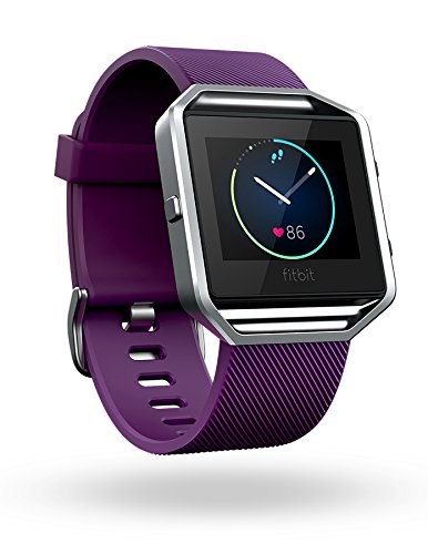 FITBIT BLAZE PLUM SILVER - LARGE