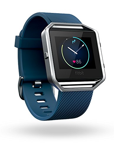 FITBIT BLAZE BLUE SILVER - LARGE