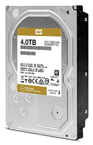 Western Digital 3.5" Int HDD 4TB (RED)(GOLD)