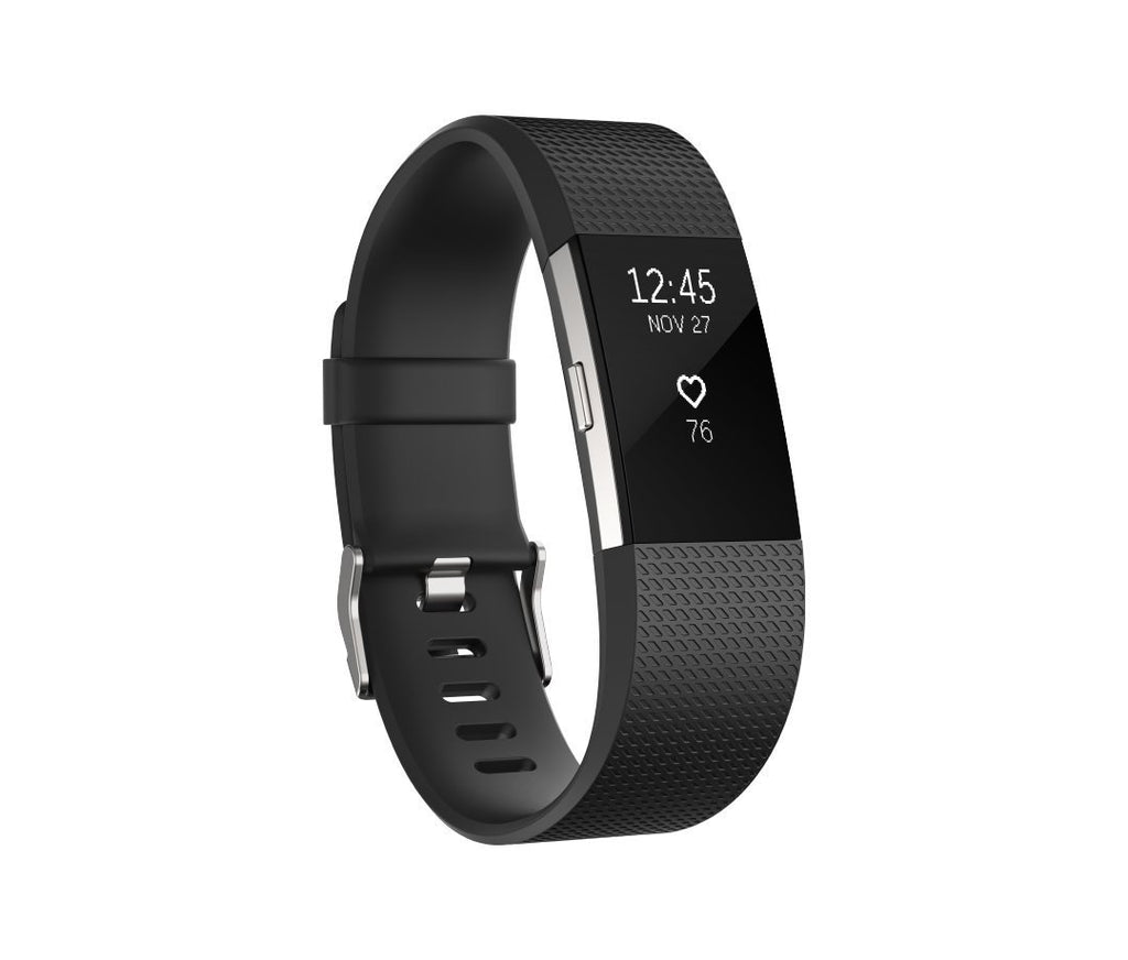 FITBIT CHARGE 2 BLACK SILVER - SMALL