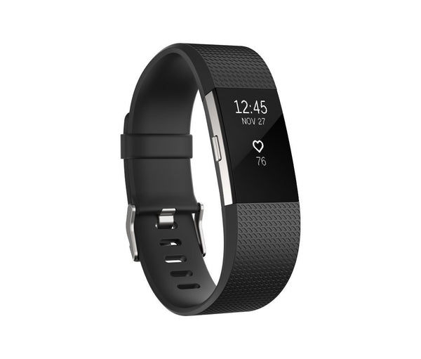 FITBIT CHARGE 2 PLUM SILVER - LARGE