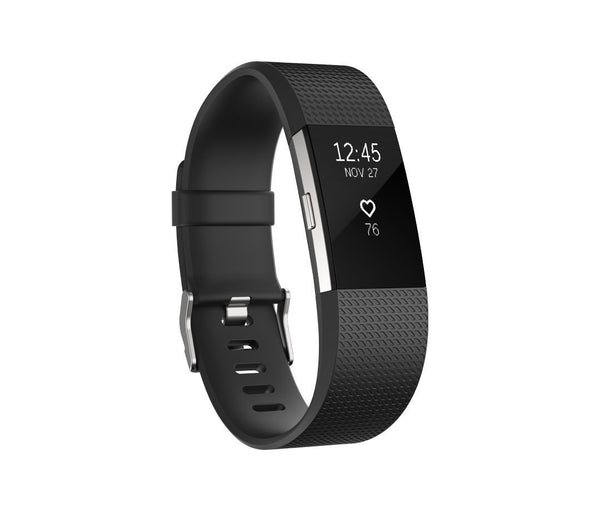 FITBIT CHARGE 2 BLACK SILVER - X-LARGE