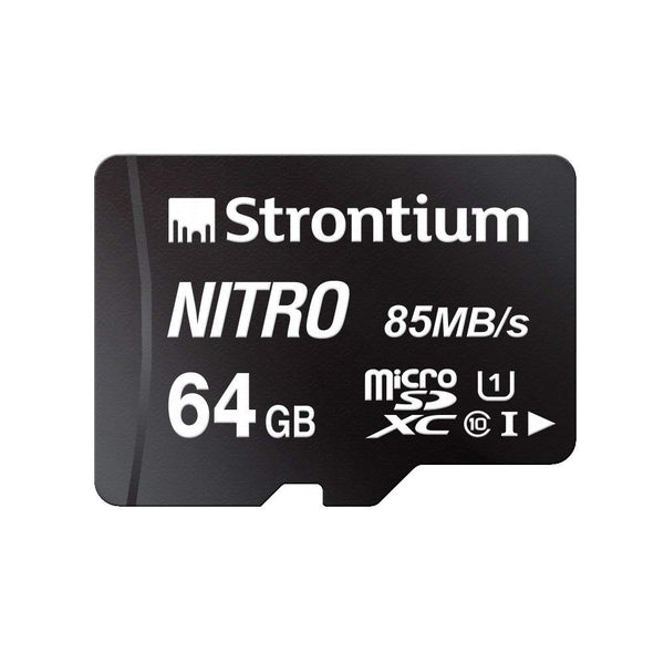 STRONTIUM 64GB New Nitro 85 mbps with Adapter