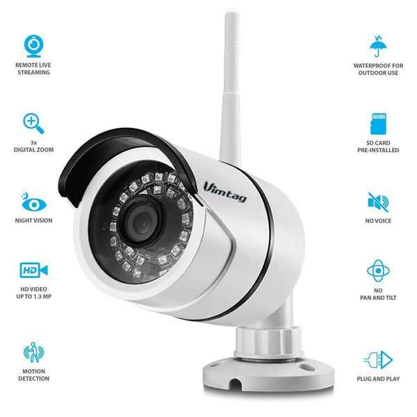 VIMTAG OUTDOOR CLOUD IP CAMERA FOCUS 1920x1080 FHD