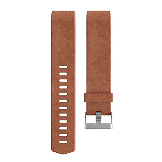 Charge 2 Accessory Band Leather Brown - Large
