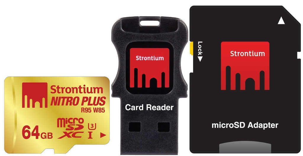 Strontium 64GB microSD nitro plus 3 in 1 R80/W60