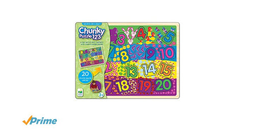 The Learning Journey My First Chunky Lift  Learn 123 Puzzle