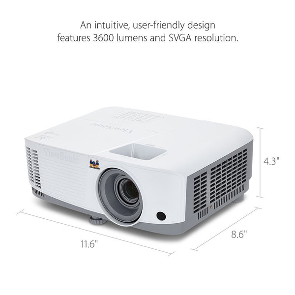 VIEWSONIC - 3600 ANSI Lumen 15000 lamp life SVGA DLP Projector