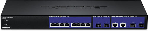 Trendnet 12-Port 10G Web Smart Switch with 8 X 10Gbase-T Ports
