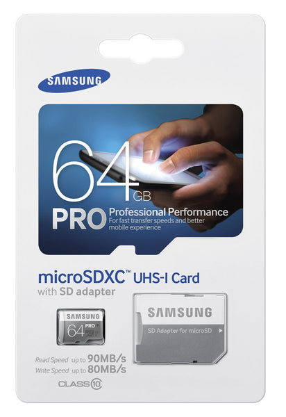 SAMSUNG SD PRO 64GB CL10 90/80MBS