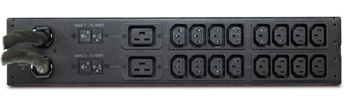 APC Rack ATS 230V 32A IEC309 in  (16) C13 (2) C19 out