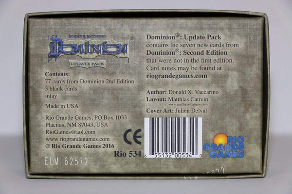 Rio Grande Games Dominion: 2nd Edition Board Game Update Pack