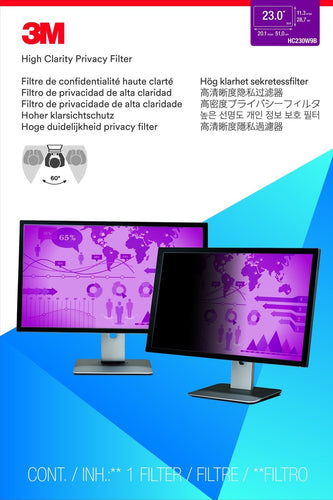 3M™ - High Clarity Privacy Filter for 23.0" Widescreen Monitor (16:9 aspect ratio)