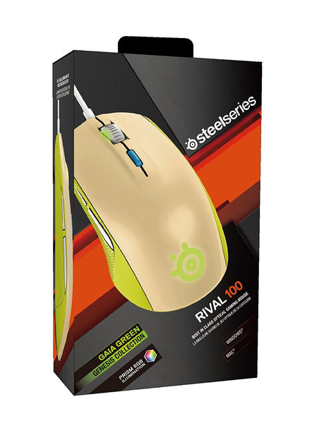 STEELSERIES RIVAL100 MOUSE - GAIA GREEN