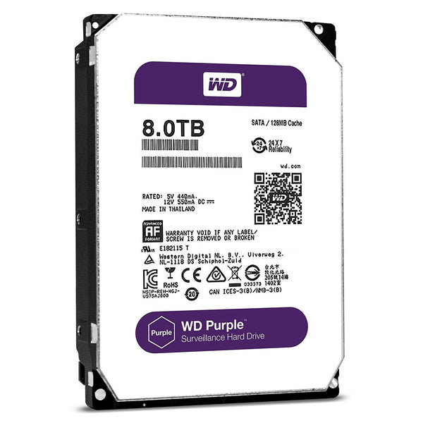 Western Digital 3.5" Int HDD 8TB (PURPLE)*