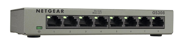 NetGear GS308 8Port Gigabit Desktop Switch (metal casing)