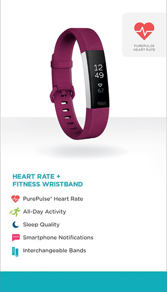 FITBIT ALTA HR FUCHSIA SILVER - SMALL