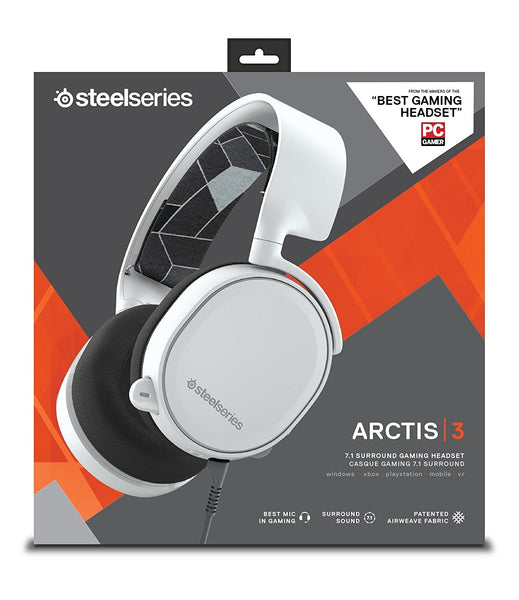STEELSERIES ARCTIS 3 HEADPHONE-WHITE