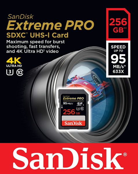 SanDisk ExtremePRO SDXC C10 95mb/s 256GB