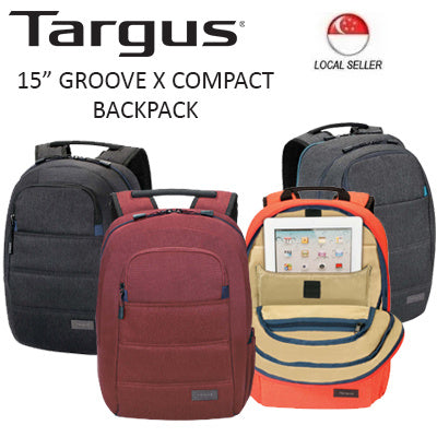 Targus 15" Groove X Compact Backpack for MacBook (Charcoal)