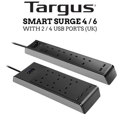 Targus  "Smart Surge 4" with 2 USB Ports (UK)