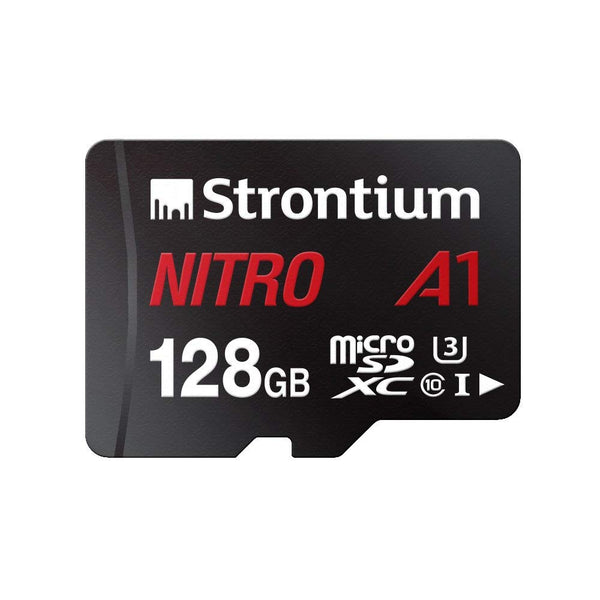 STRONTIUM 128GB Nitro A1 100 mb/s Card, U3 for 4K video