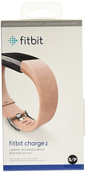 Charge 2 Accessory Band Leather Blush Pink - Large