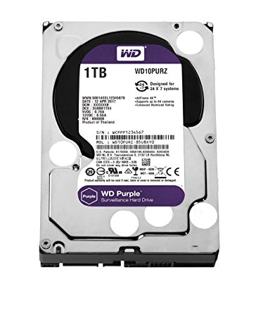 Western Digital 3.5" Int HDD 1TB (PURPLE)*