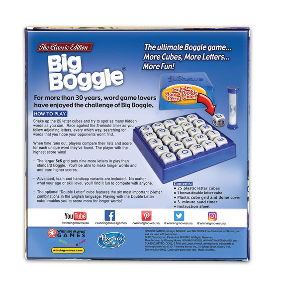 Winning Moves Games BIG BOGGLE, THE CLASSIC EDITION