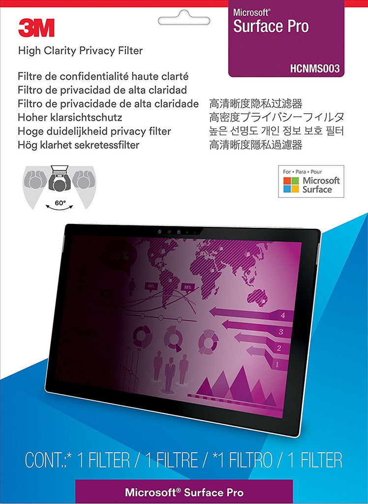 3M™- High Clarity Privacy Filter for Microsoft® Surface® Pro (2017 model)