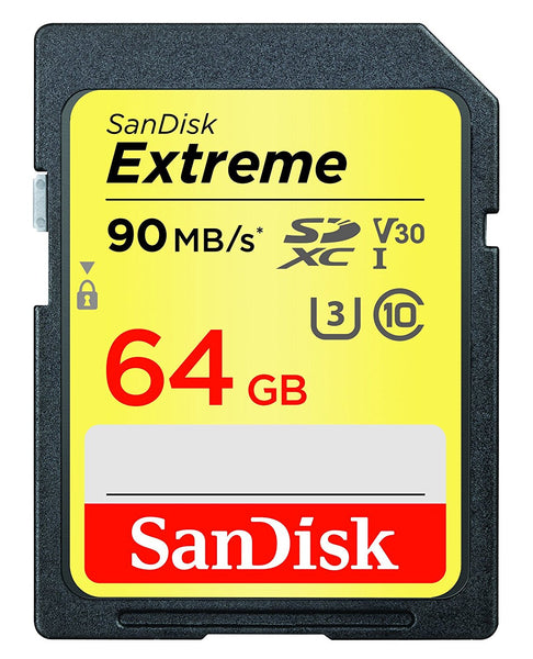 SanDisk Extreme SDXC Class 10 90mb/s 64GB
