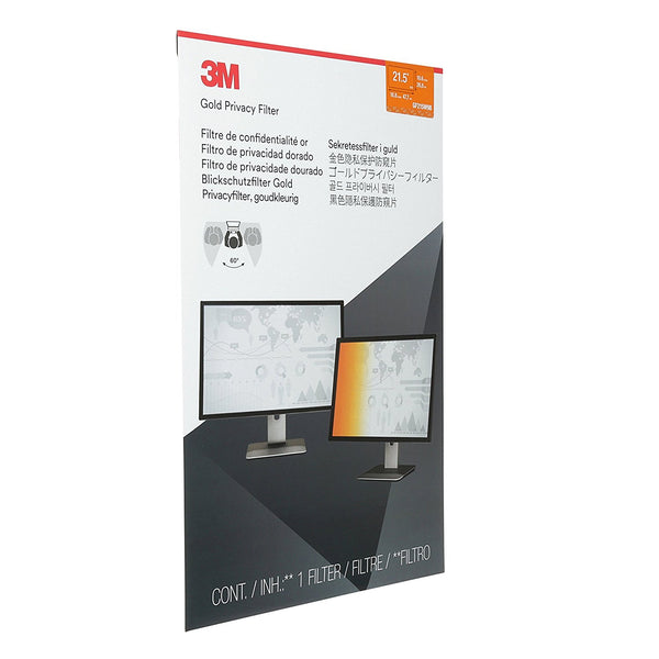 3M™- GF215W9B Gold Desktop Privacy Filter (Widescreen 16:9)